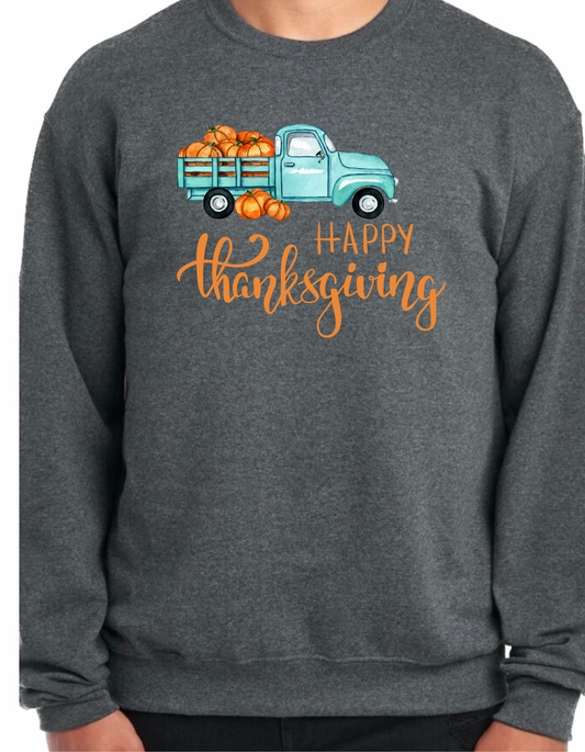 Happy Thanksgiving Truck Crewneck