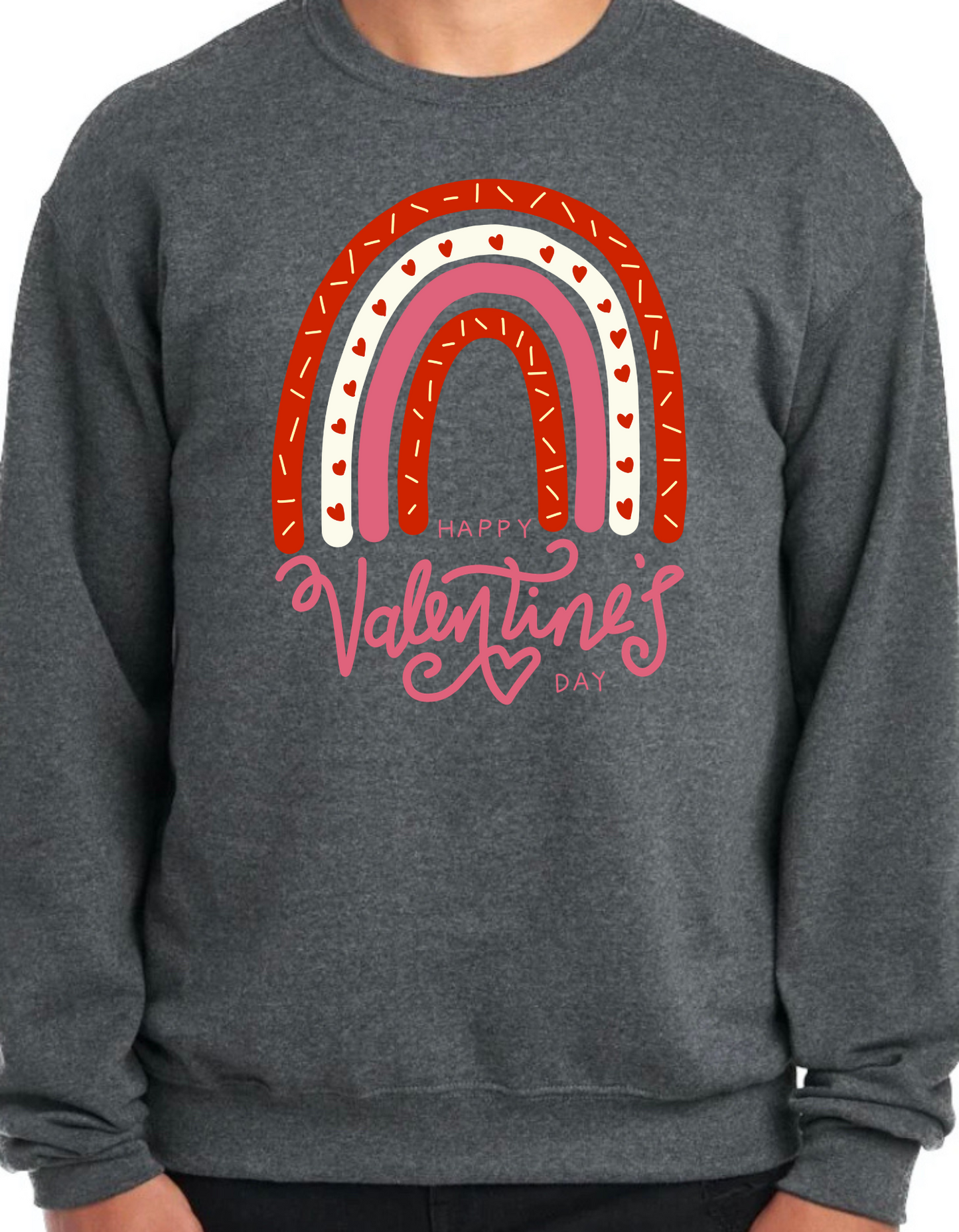 Valentine Rainbow Crewneck