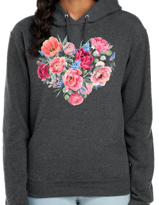 Flower Heart Hoodie