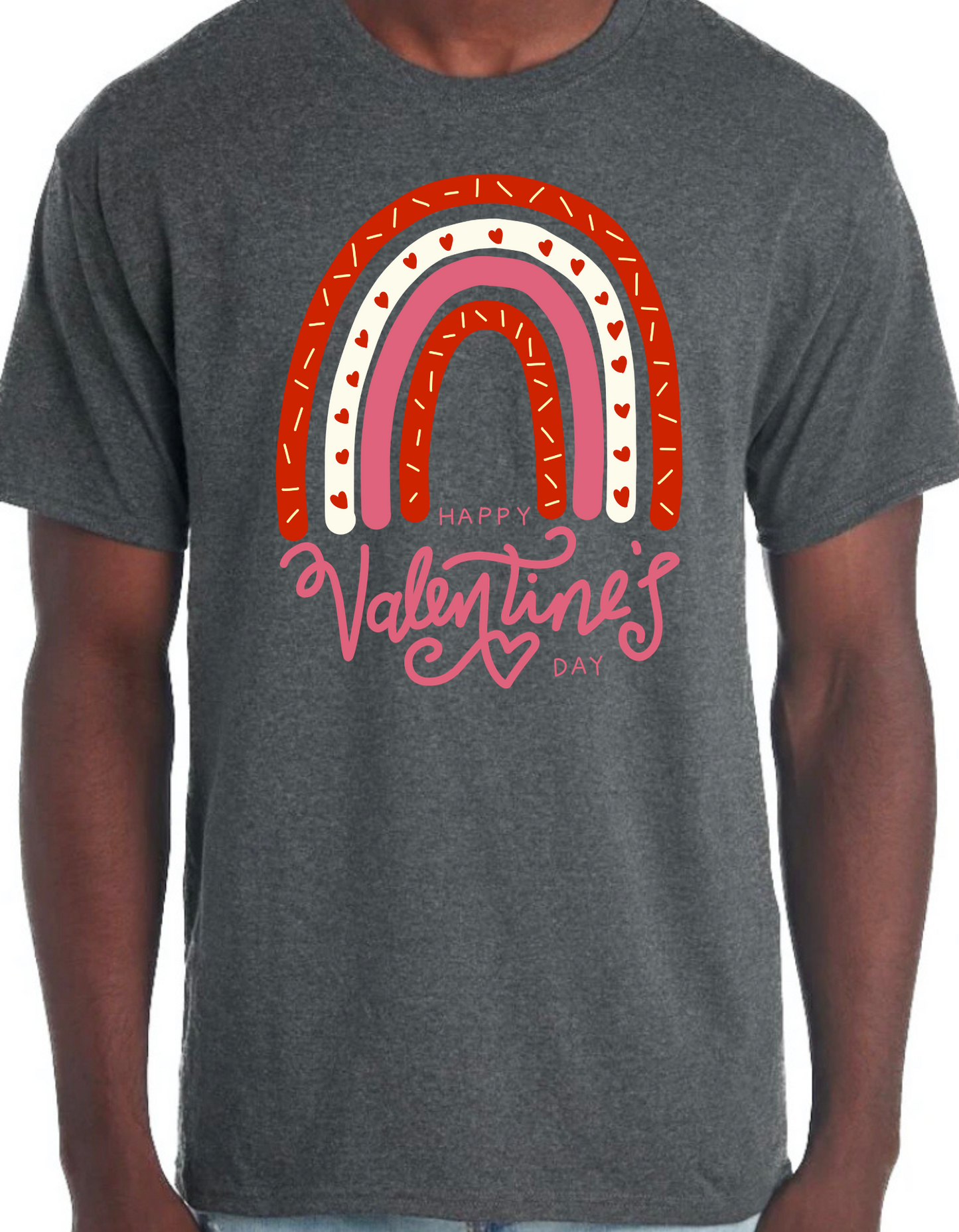 Valentine Rainbow Graphic Tee