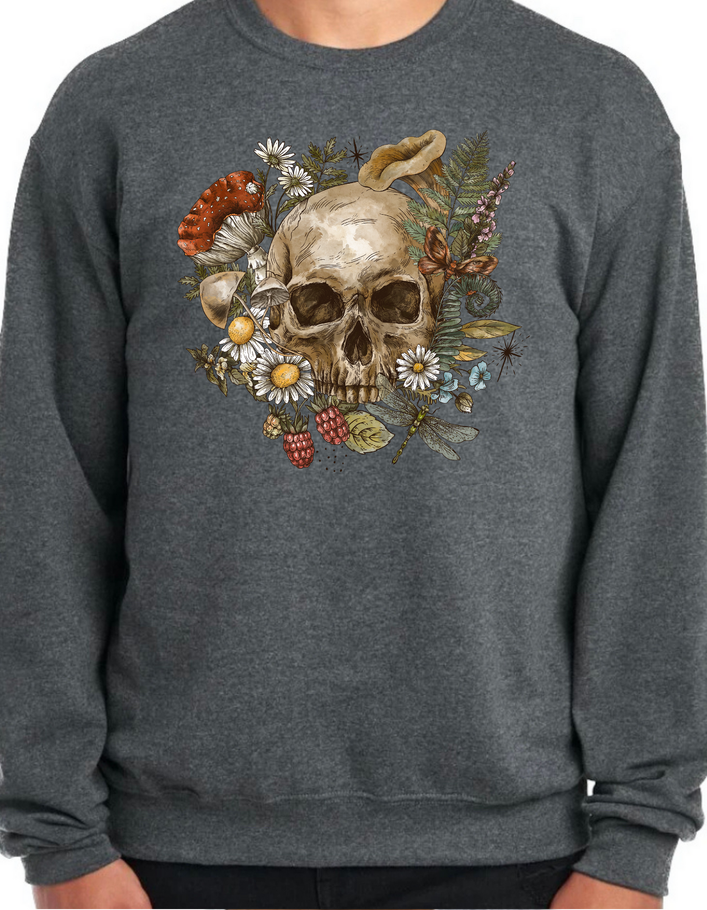 Floral Skull Crewneck