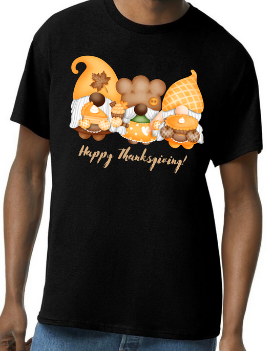 Happy Thanksgiving Gnome Graphic Tee