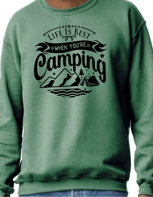 Life is Best When You’re Camping Crewneck