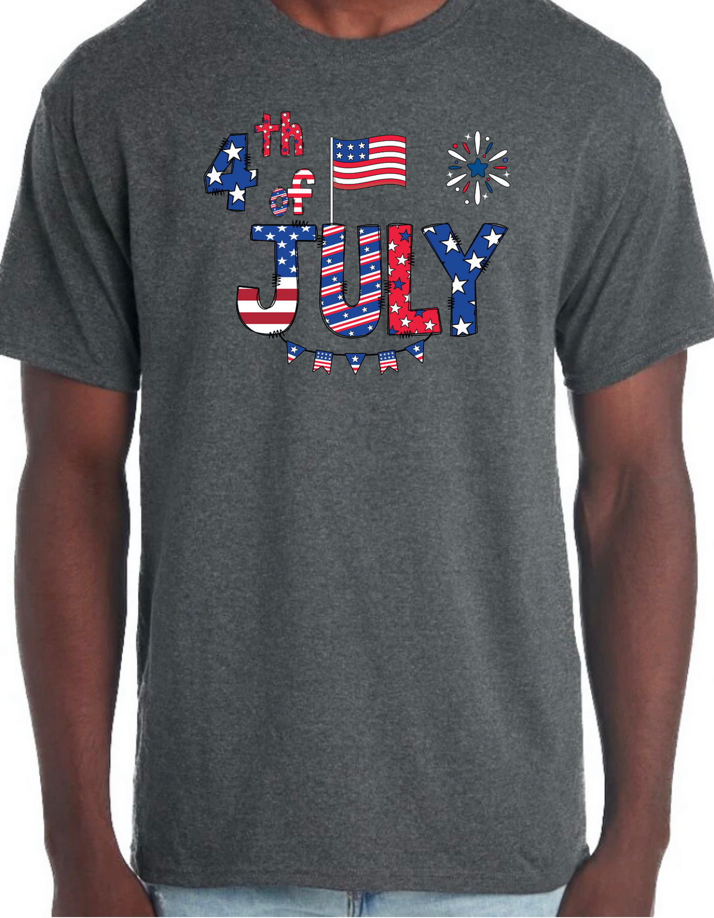 4th of July Banner Graphic Tee