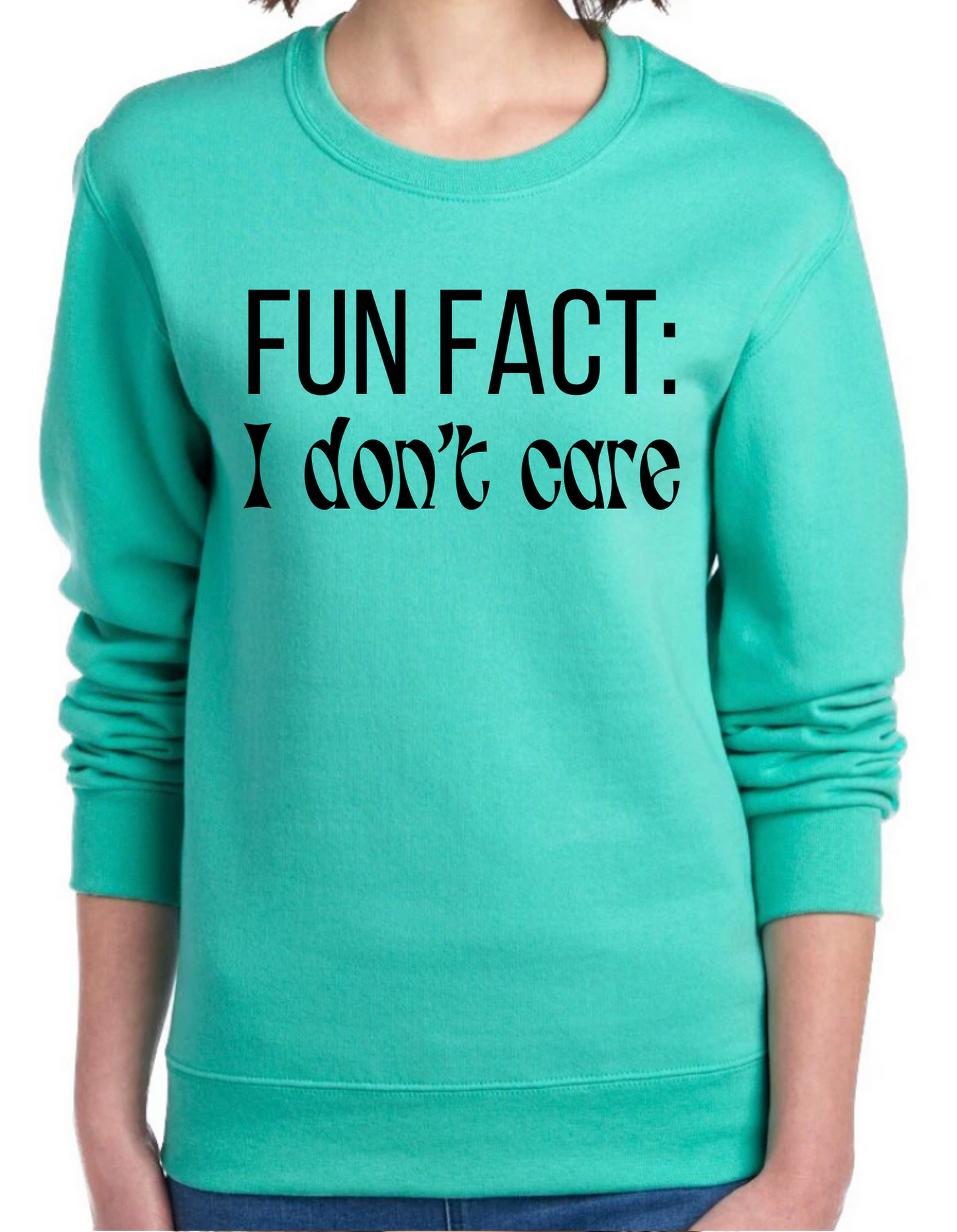 Fun Fact: I Don’t Care Crewneck