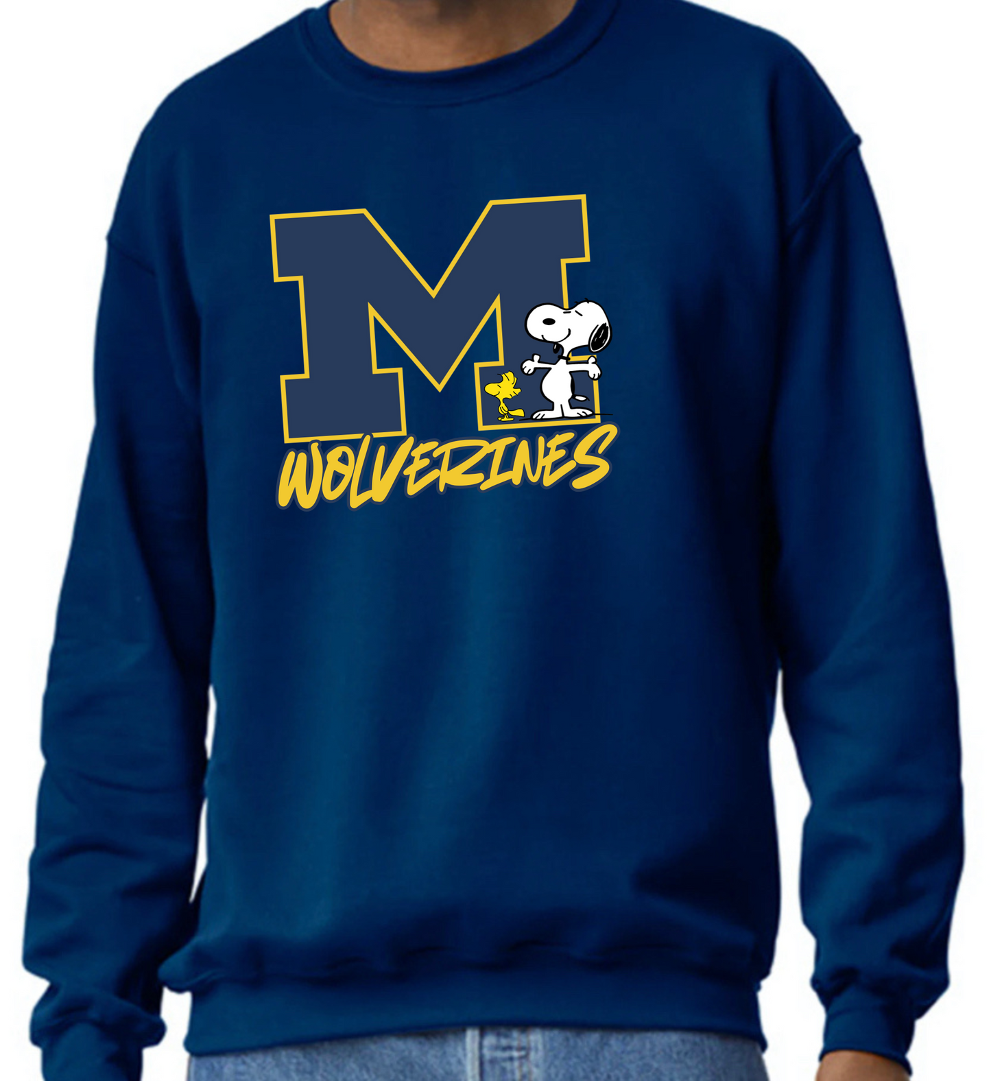 Snoopy Wolverines Crewneck