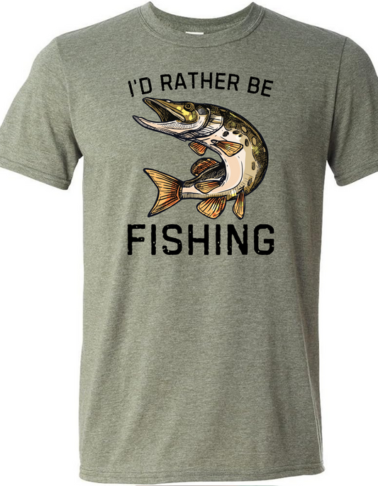 I’d Rather Be Fishing Graphic Tee