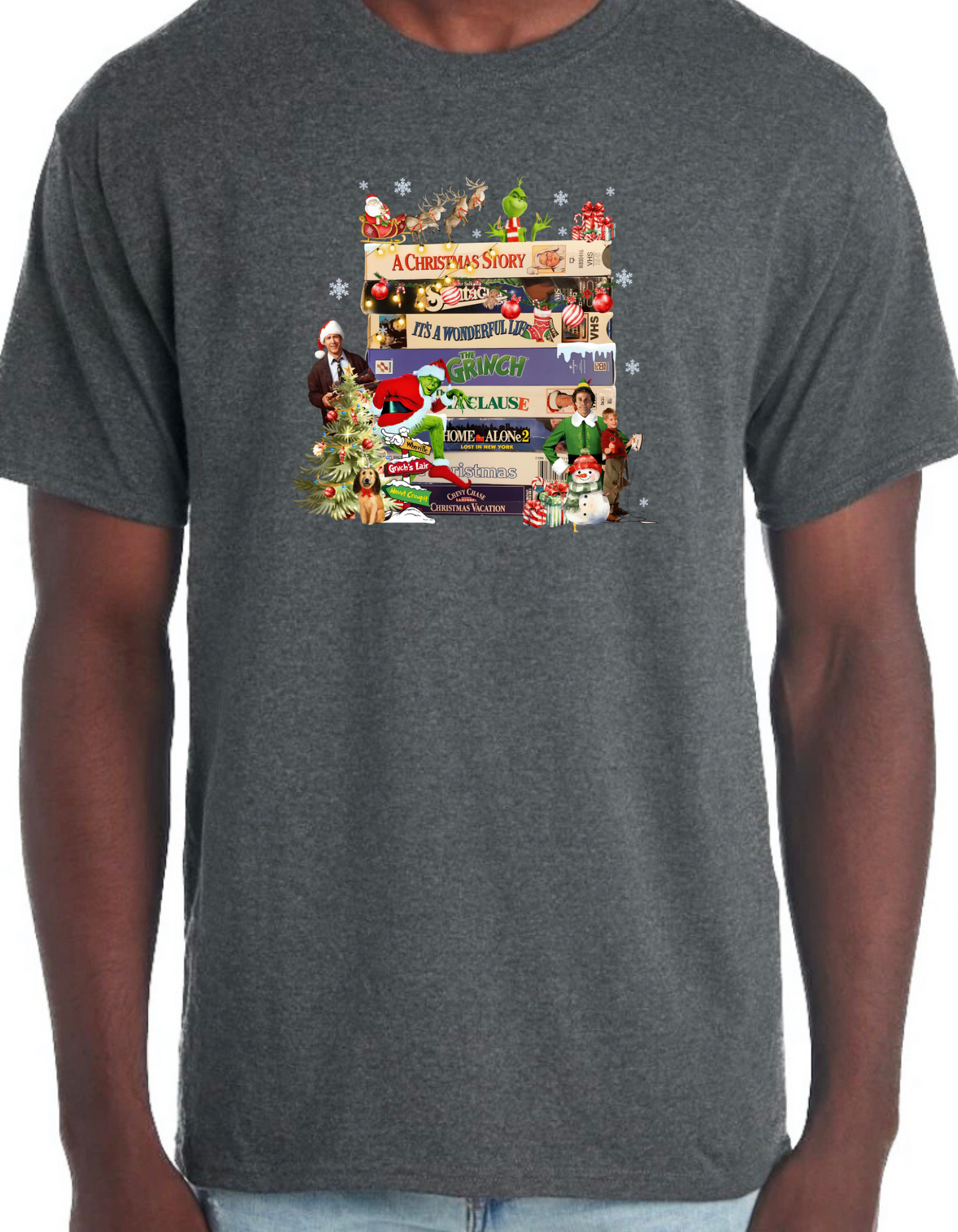 Christmas VHS Movies Graphic Tee