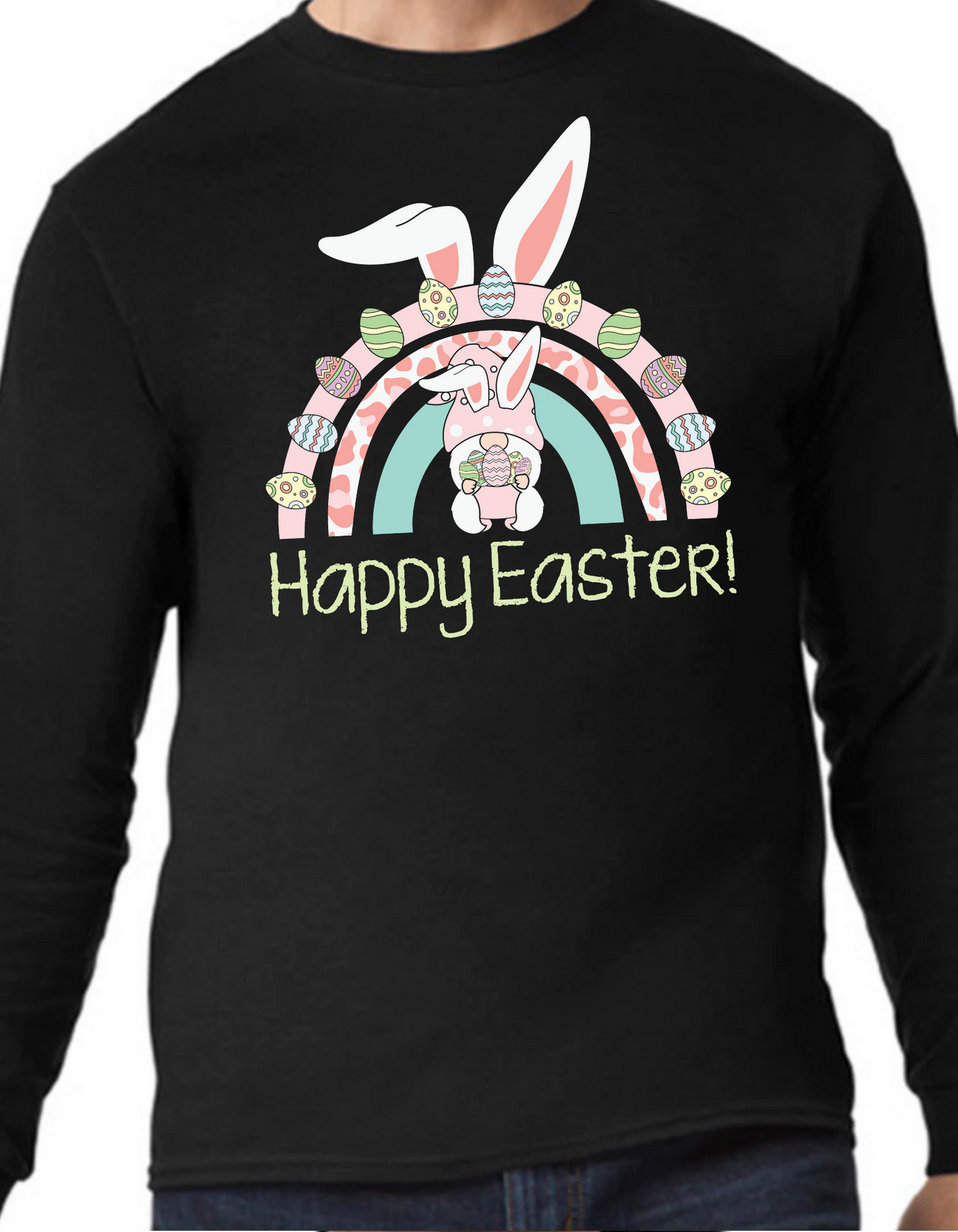 Easter Gnome Rainbow Longsleeve