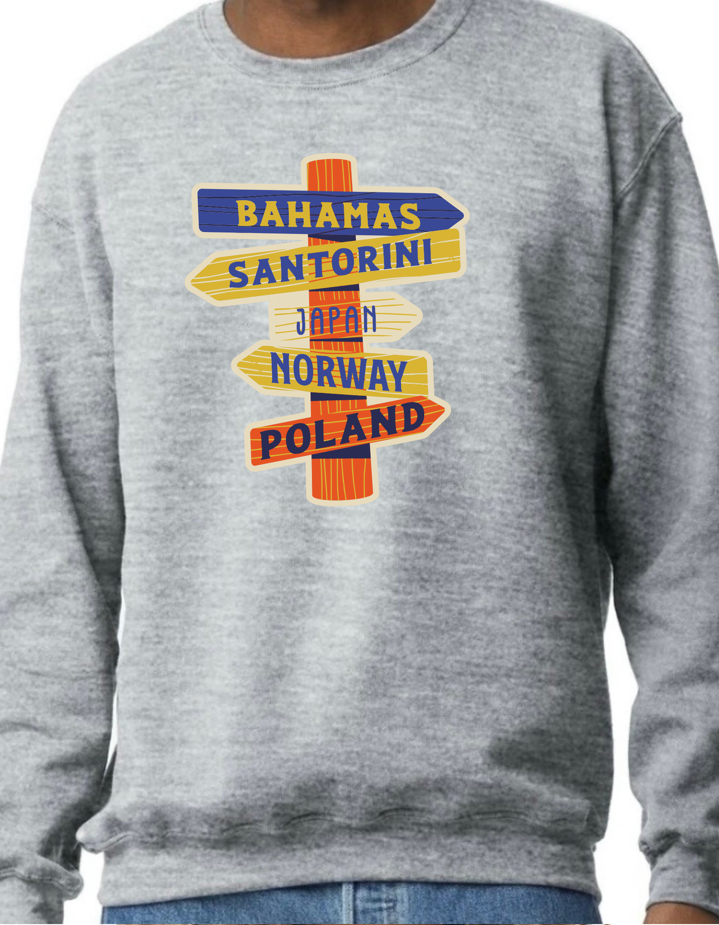 All over the World Crewneck