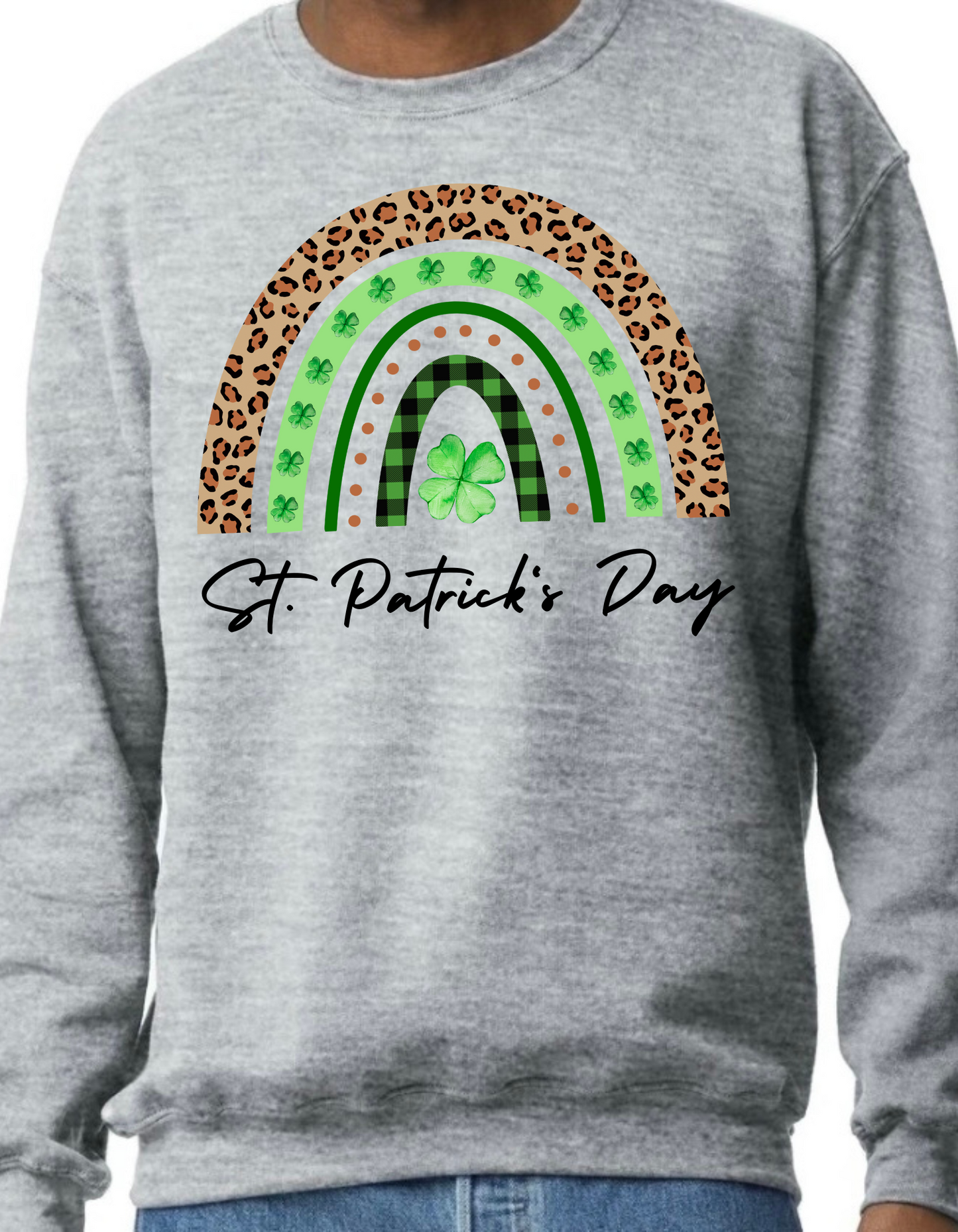 St. Patrick’s Day Rainbow Crewneck