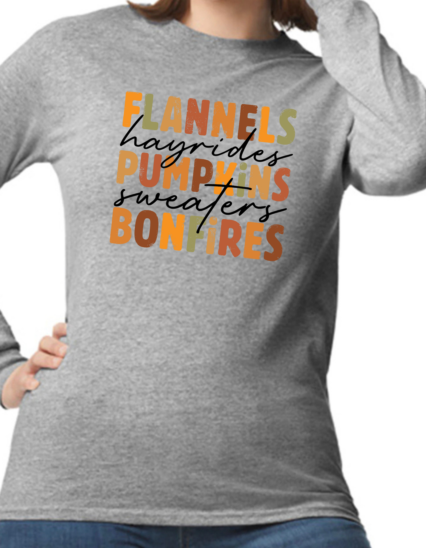 Flannels, Hayrides, Pumpkins Longsleeve