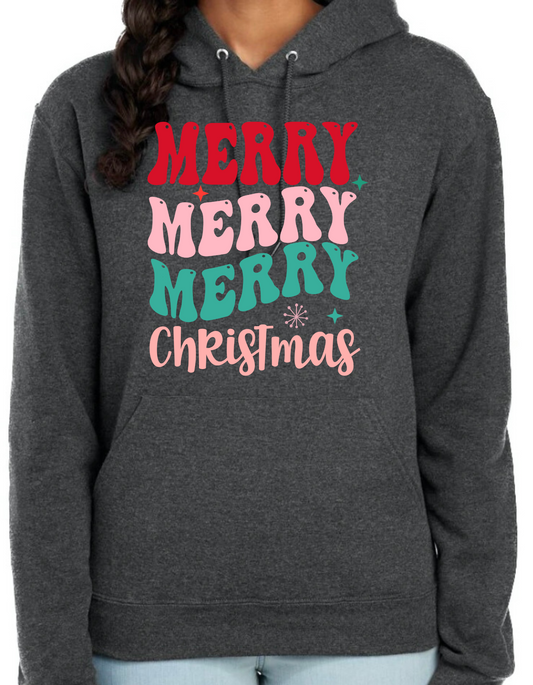 Merry Merry Merry Christmas Hoodie