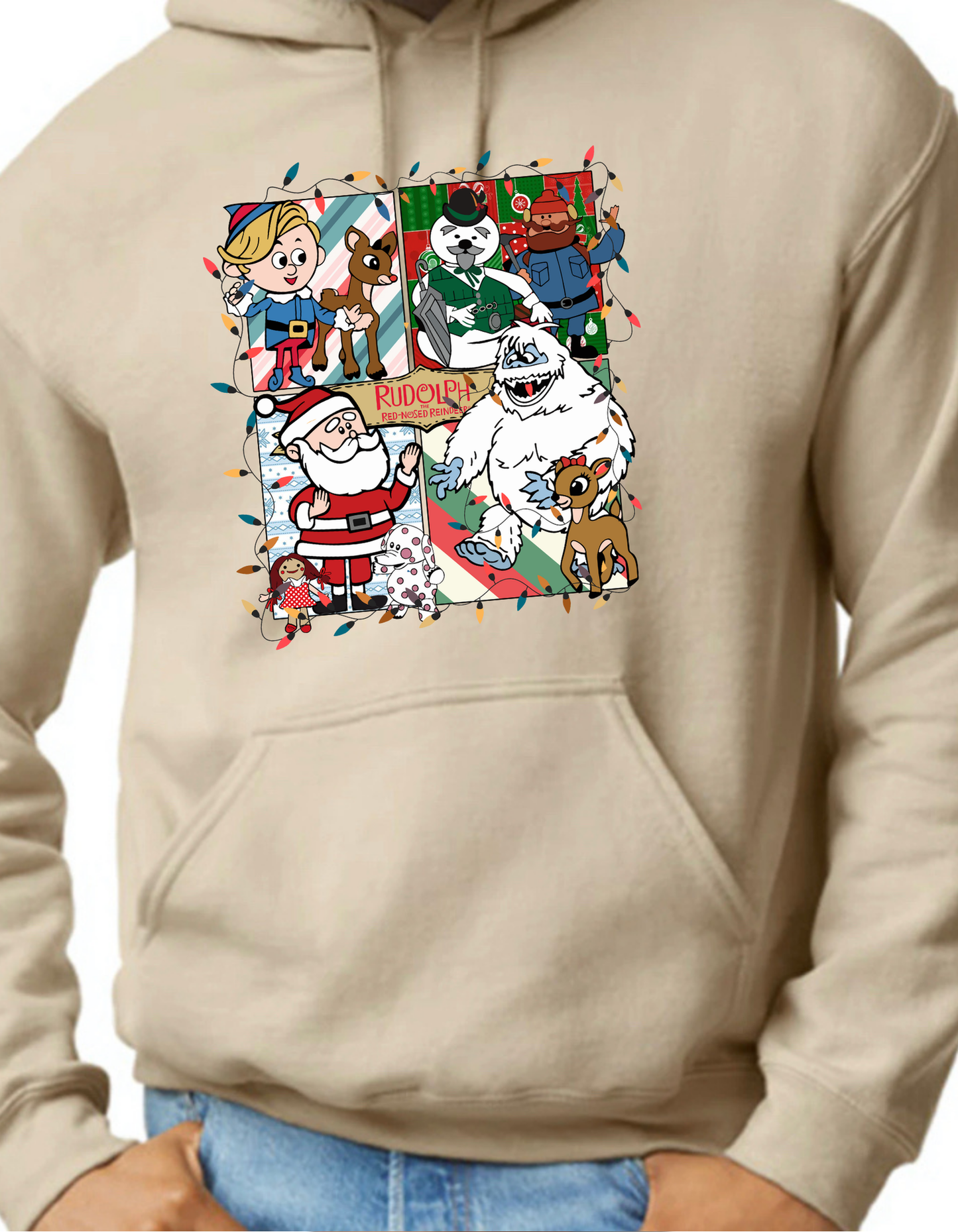 Rudolph the Red Nosed Reindeer Characters Hoodie