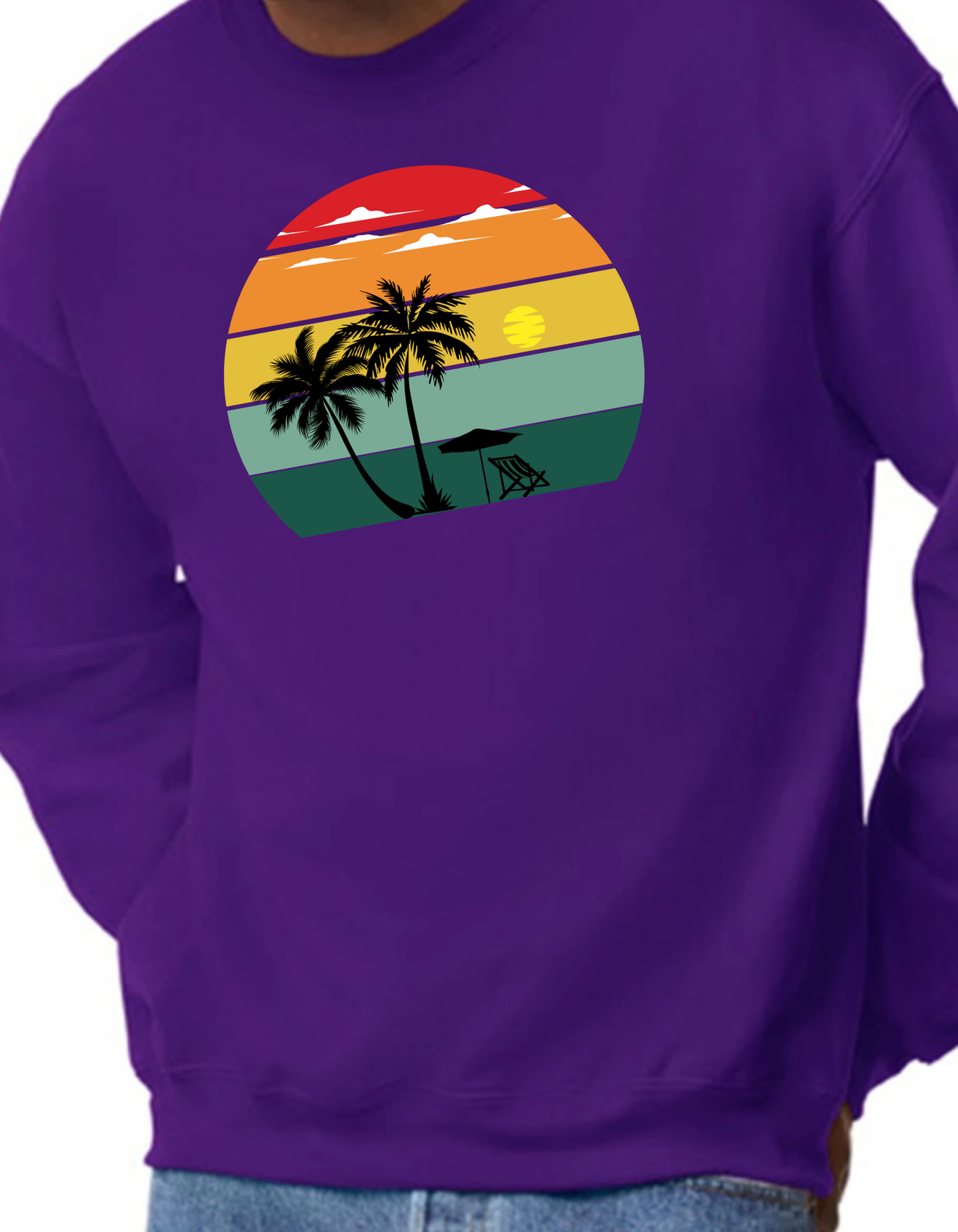 Sunset Rainbow Crewneck