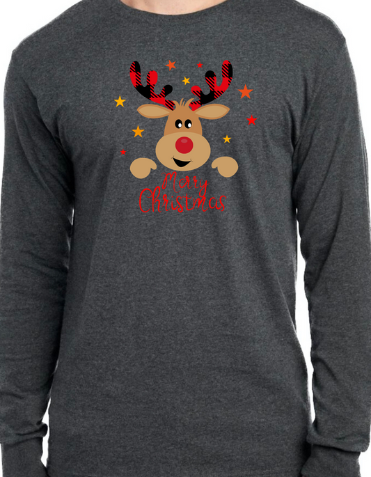 Merry Christmas Reindeer Longsleeve