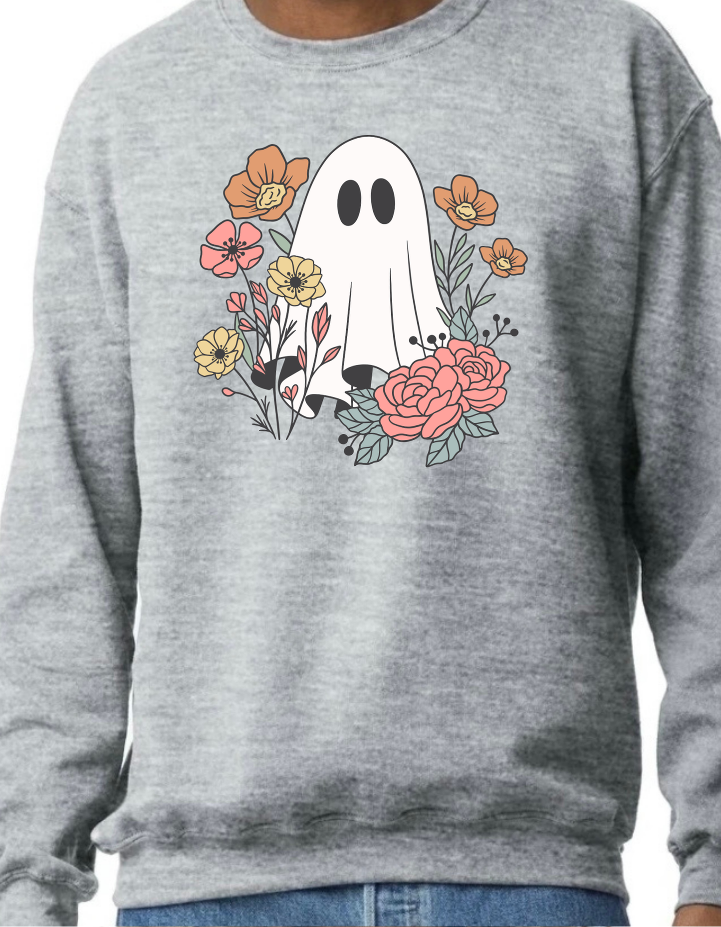 Flower Ghost Crewneck