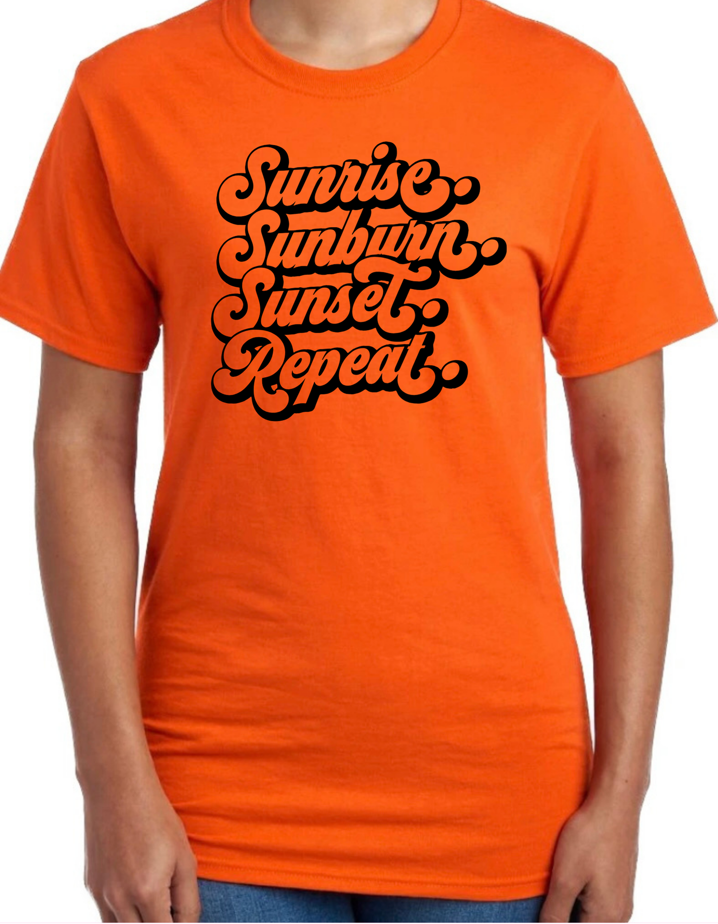 Sunrise. Sunburn. Sunset. Repeat. Graphic Tee