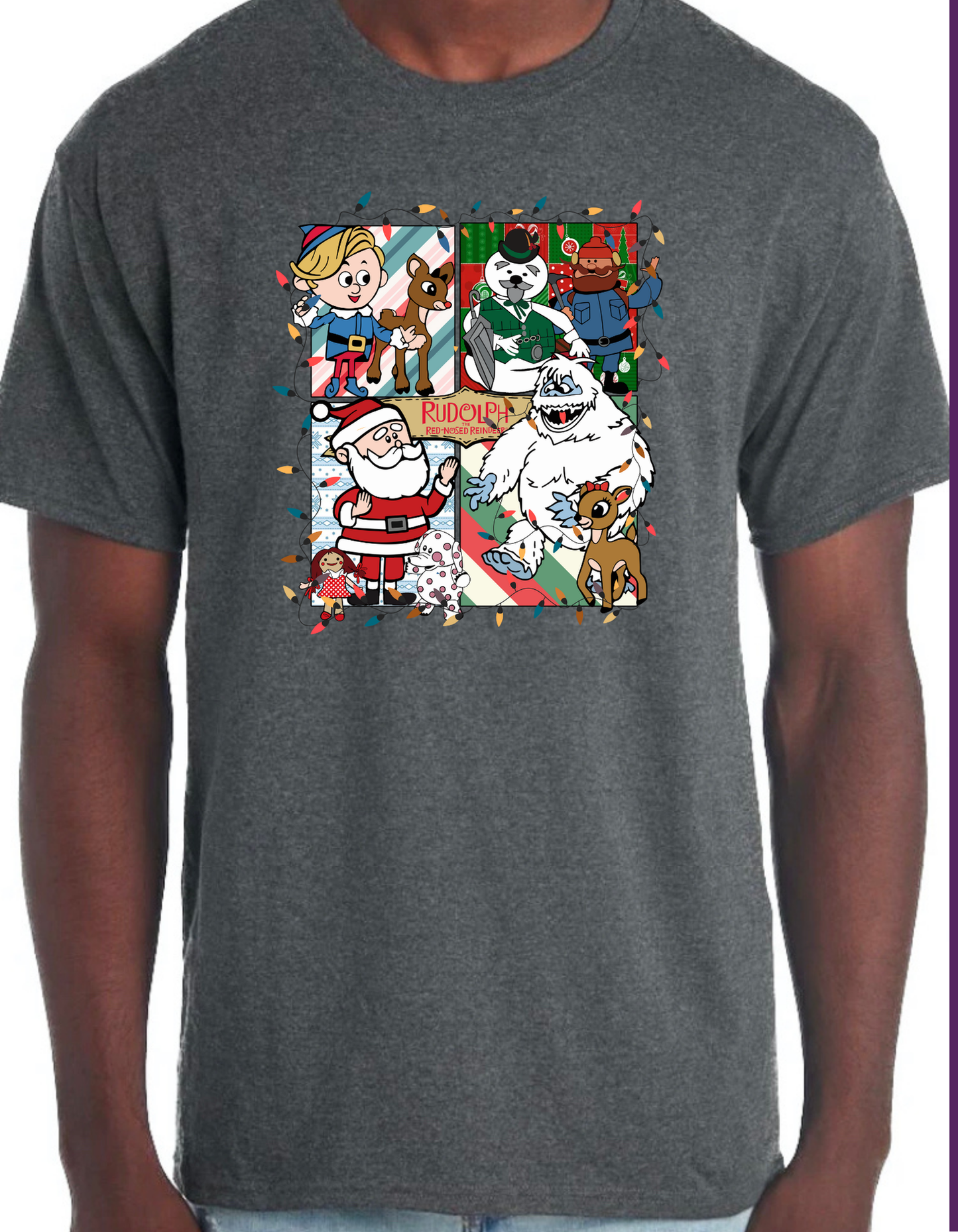 Rudolph the Red Nosed Reindeer Characters Graphic Tee