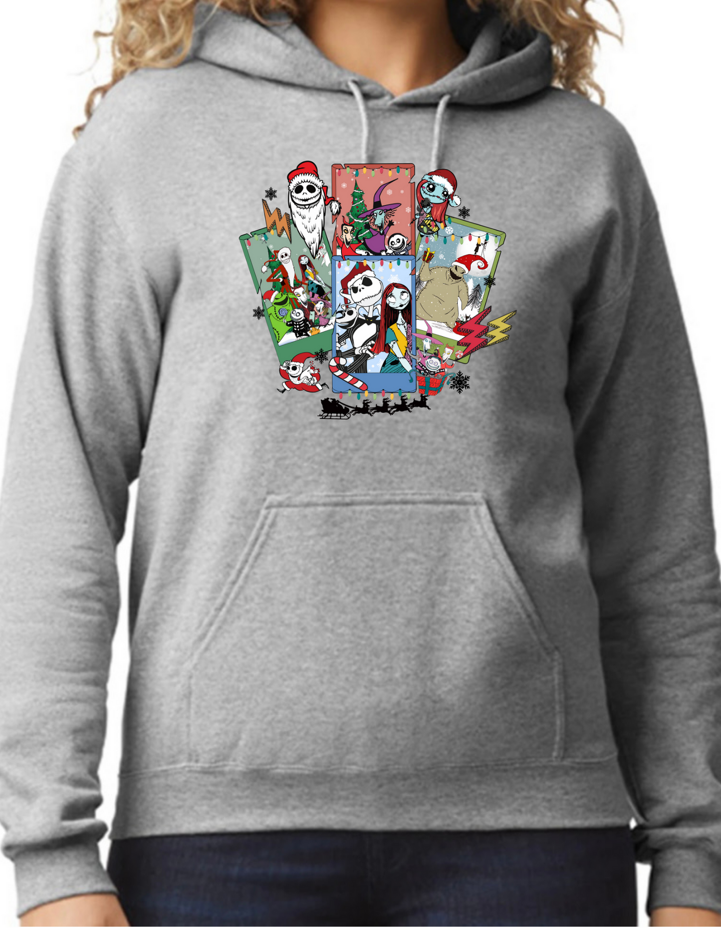 Nightmare Before Christmas Collage Hoodie