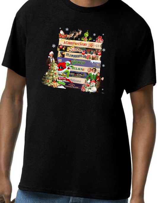 Christmas VHS Movies Graphic Tee