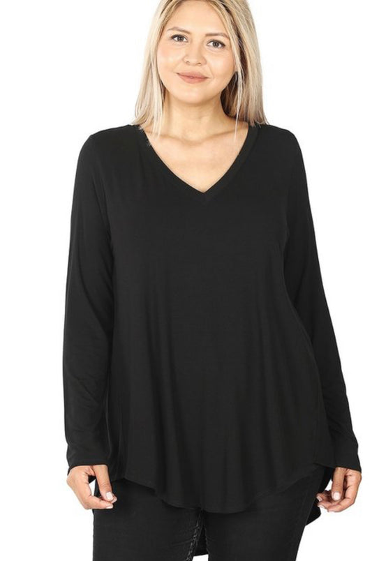 Tunic V-Neck Longsleeve