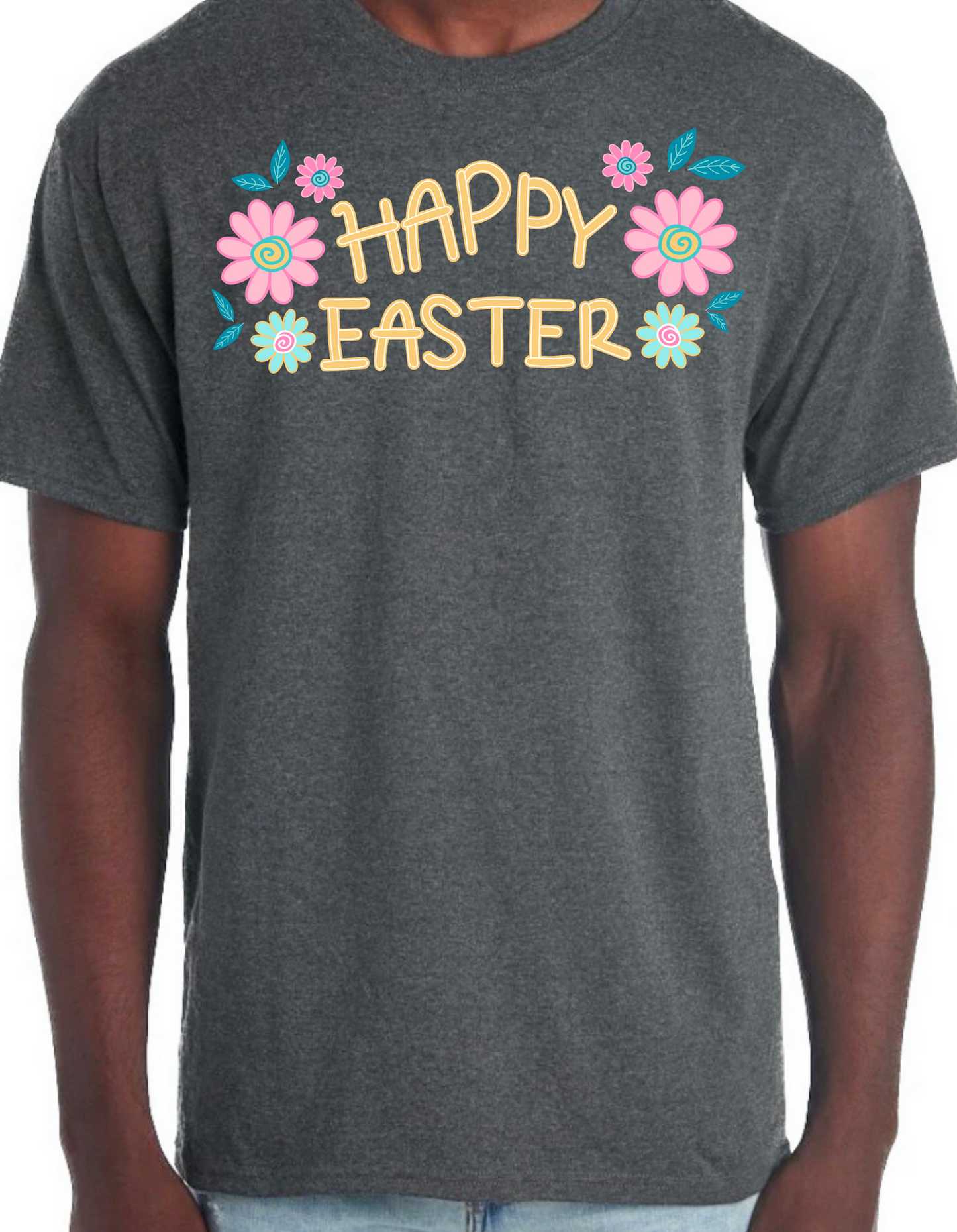 Happy Easter Flowers Graphic Tee