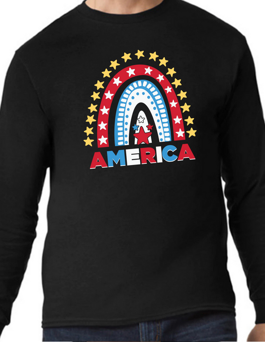 America Rainbow Longsleeve