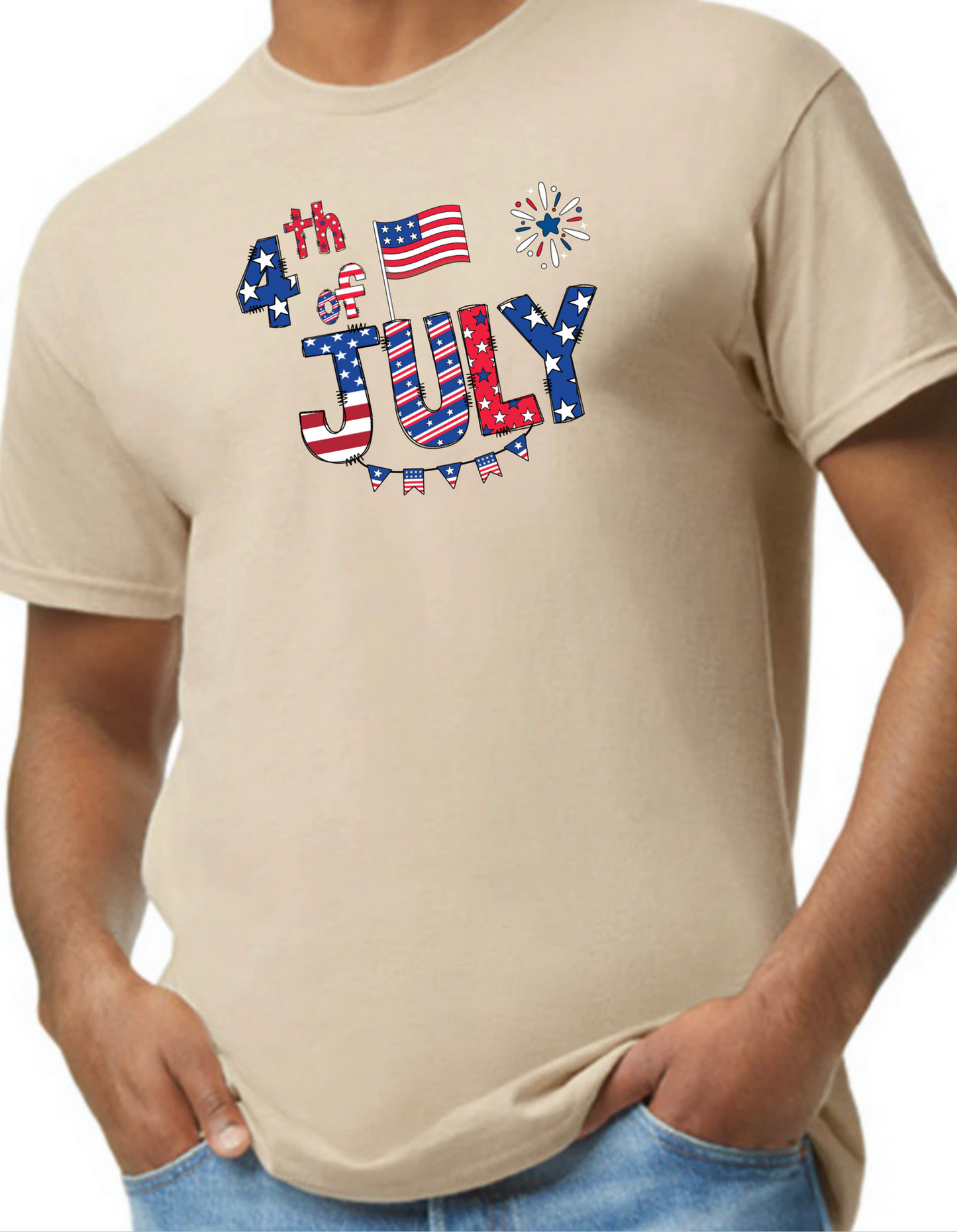 4th of July Banner Graphic Tee