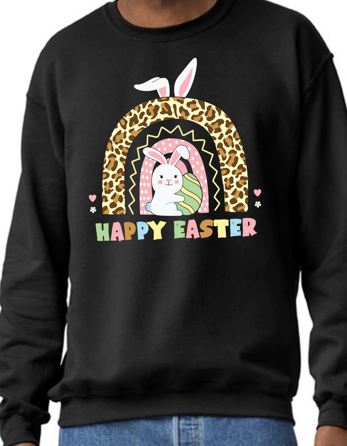 Happy Easter Rainbow Crewneck