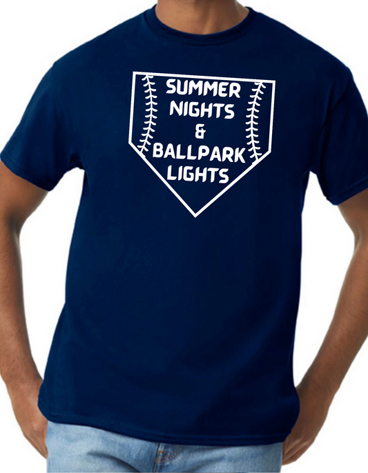 Summer Nights & Ballpark Lights Graphic Tee