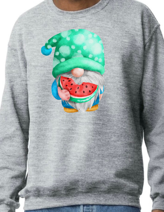 Watermelon Gnome Crewneck