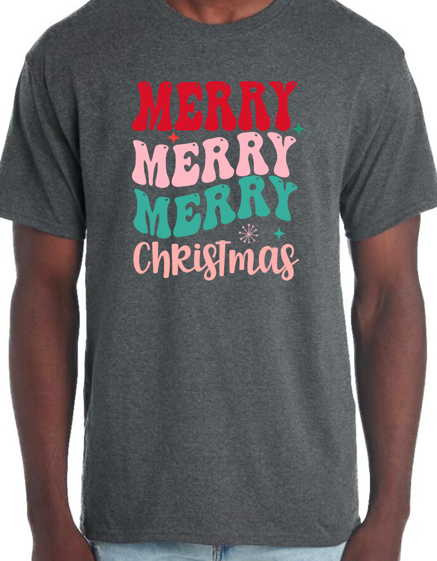 Merry Merry Merry Christmas Graphic Tee