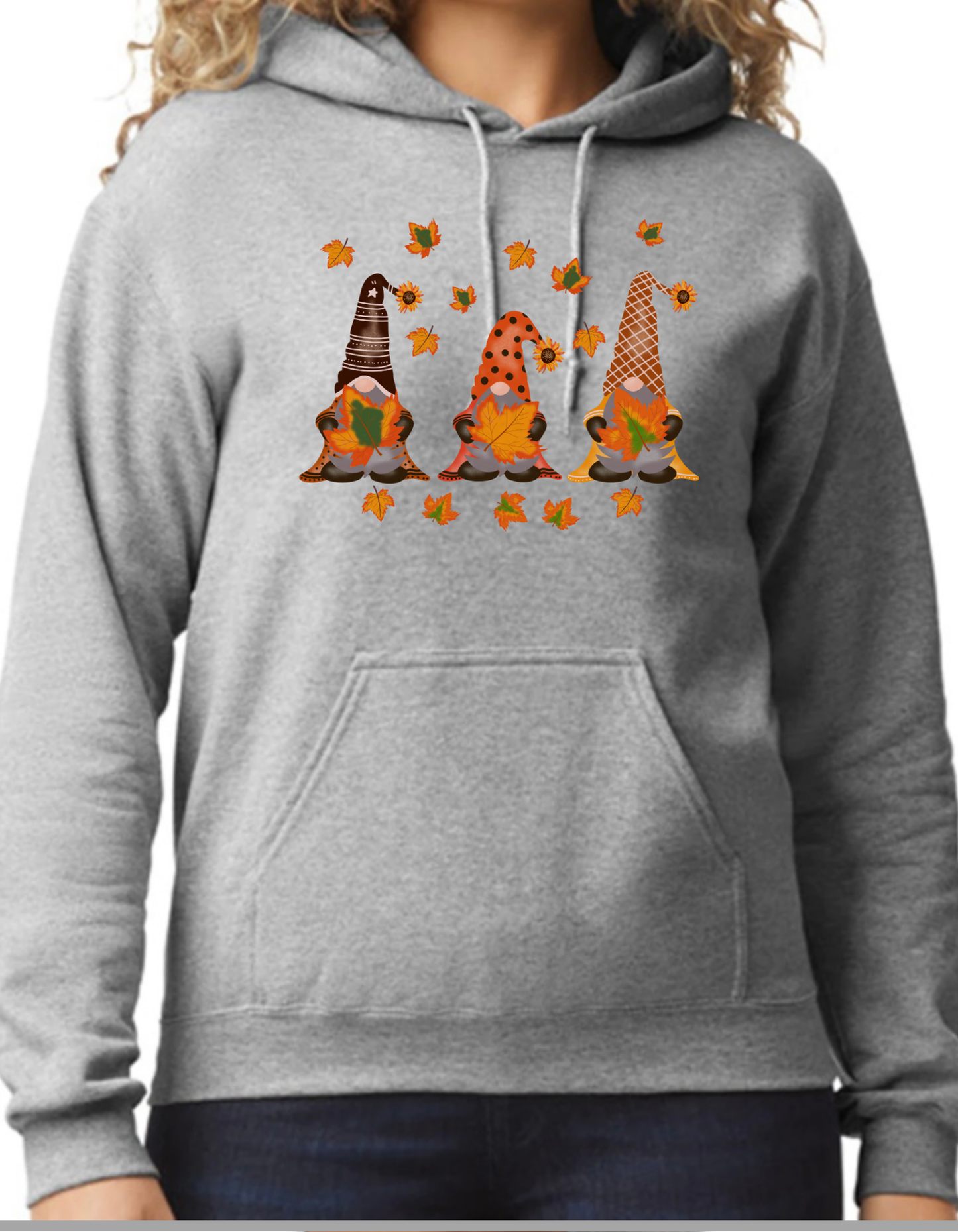 Fall Gnome Leaves Hoodie