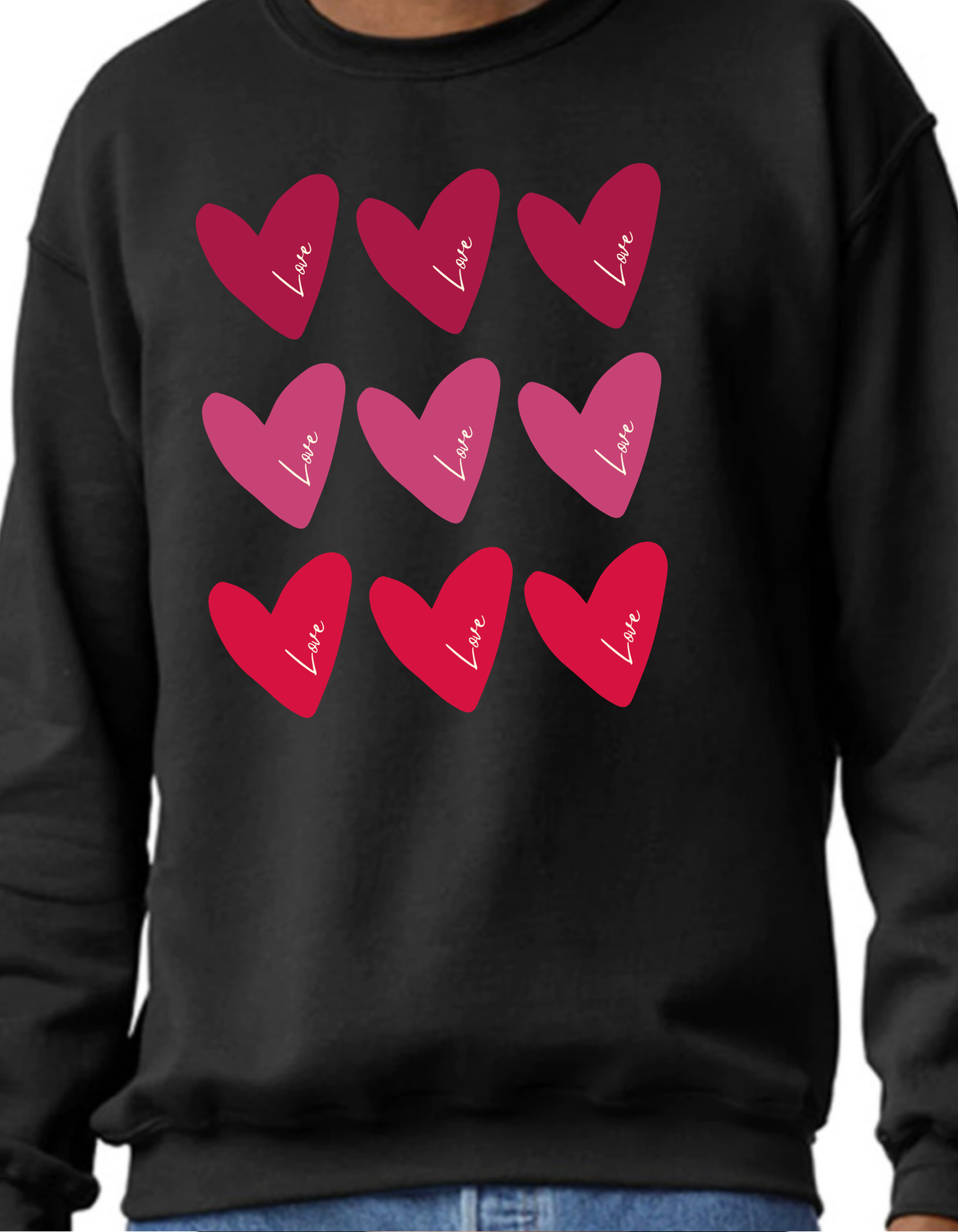 Love Hearts Crewneck