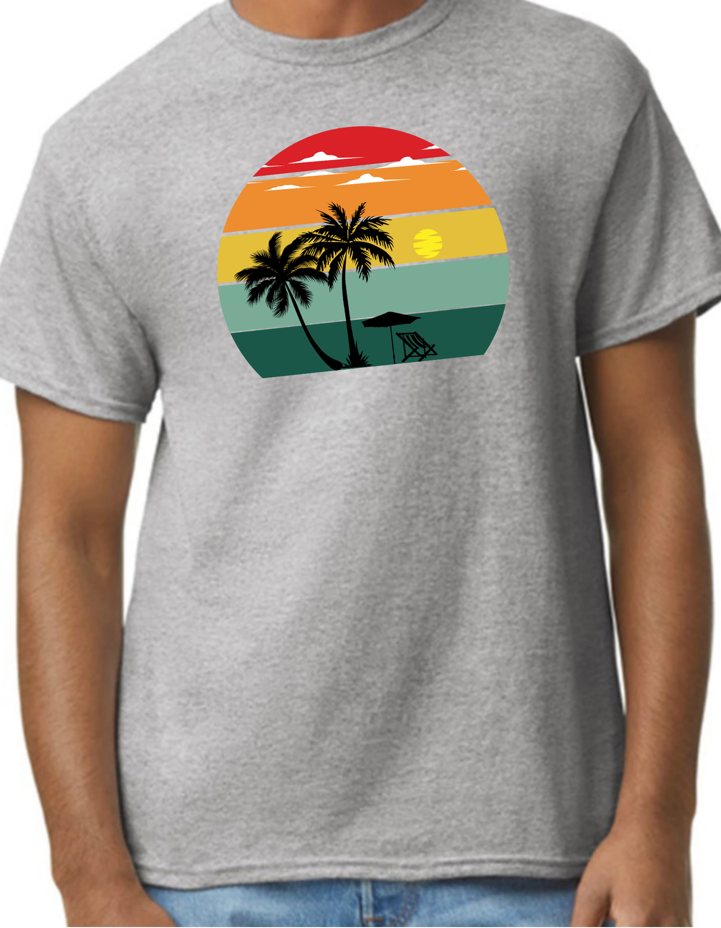 Sunset Rainbow Graphic Tee