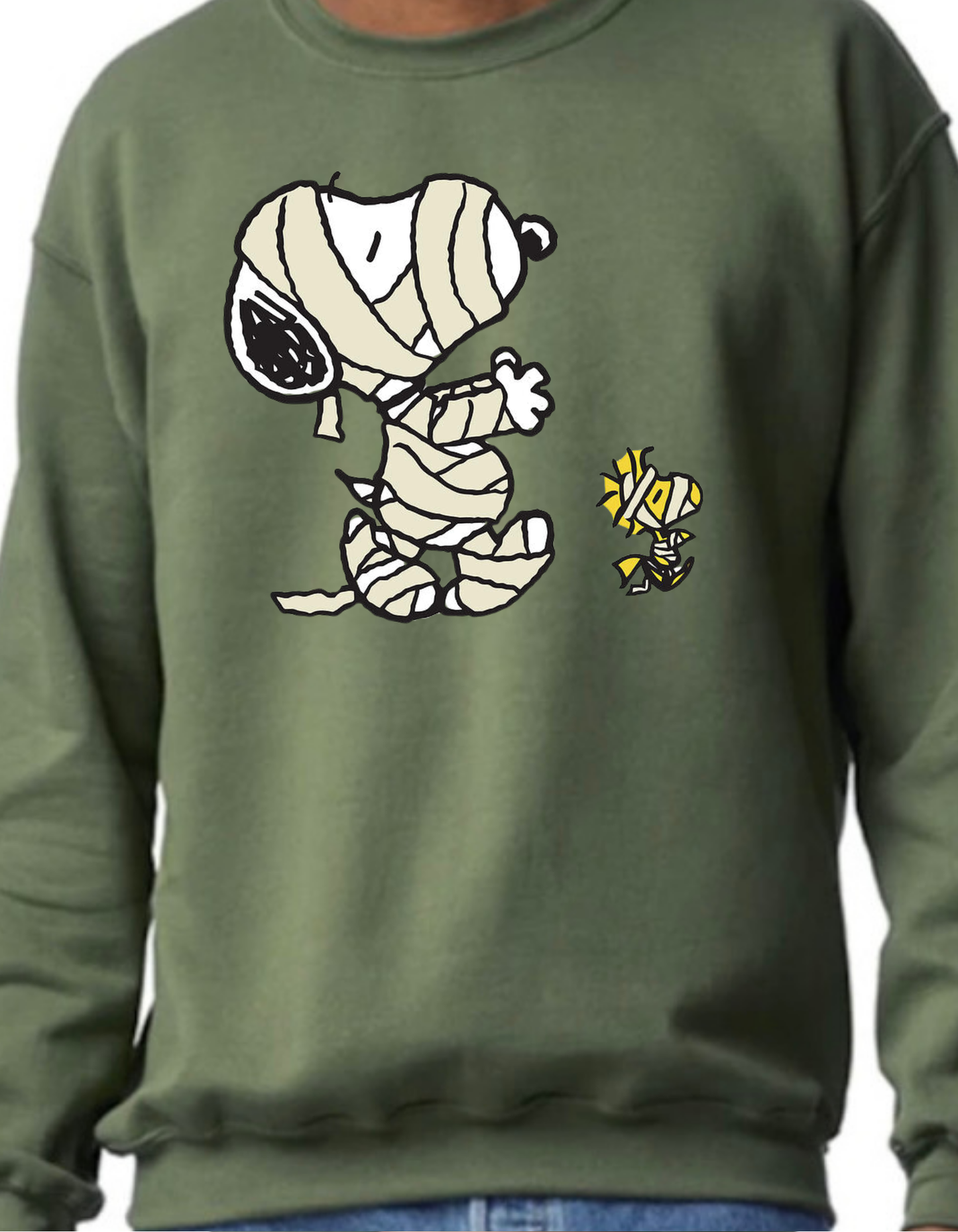 Mummy Snoopy & Woodstock Crewneck