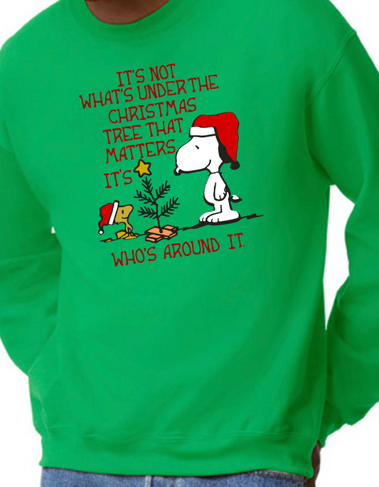 Snoopy & Woodstock Tree Crewneck