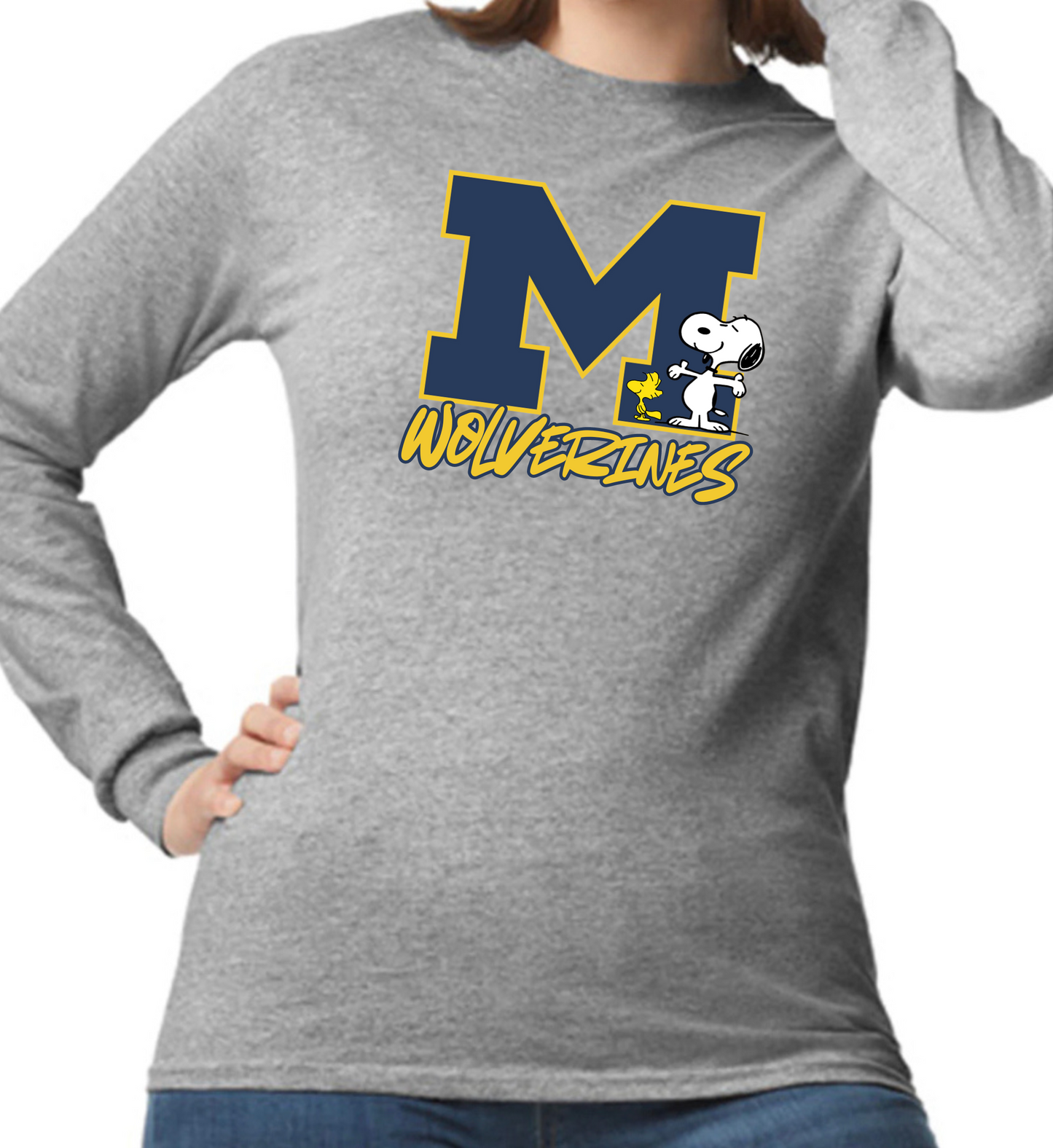 Snoopy Wolverines Longsleeve