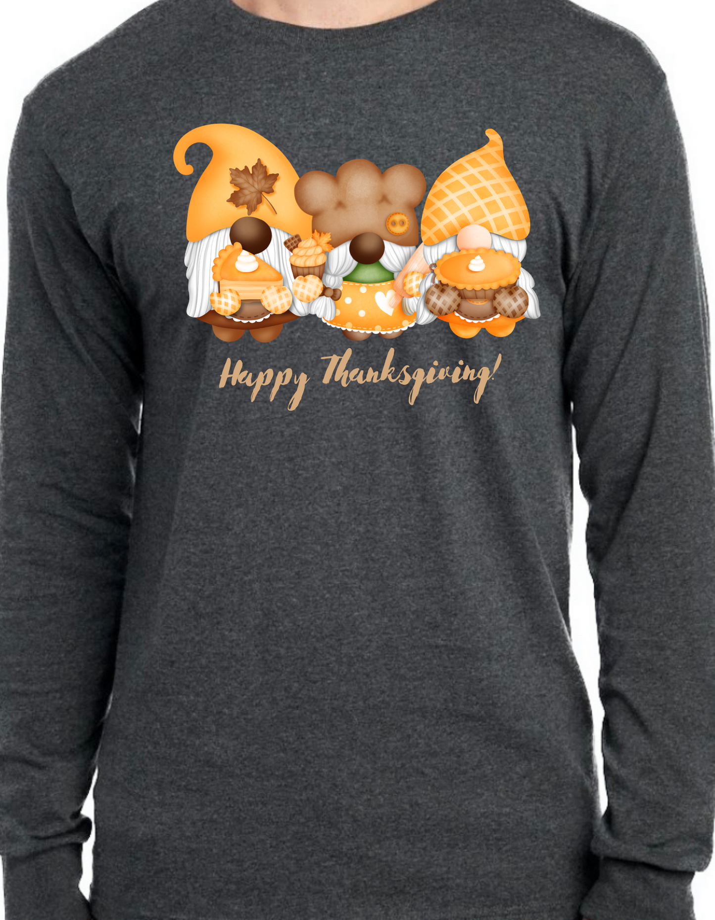 Happy Thanksgiving Gnome Longsleeve