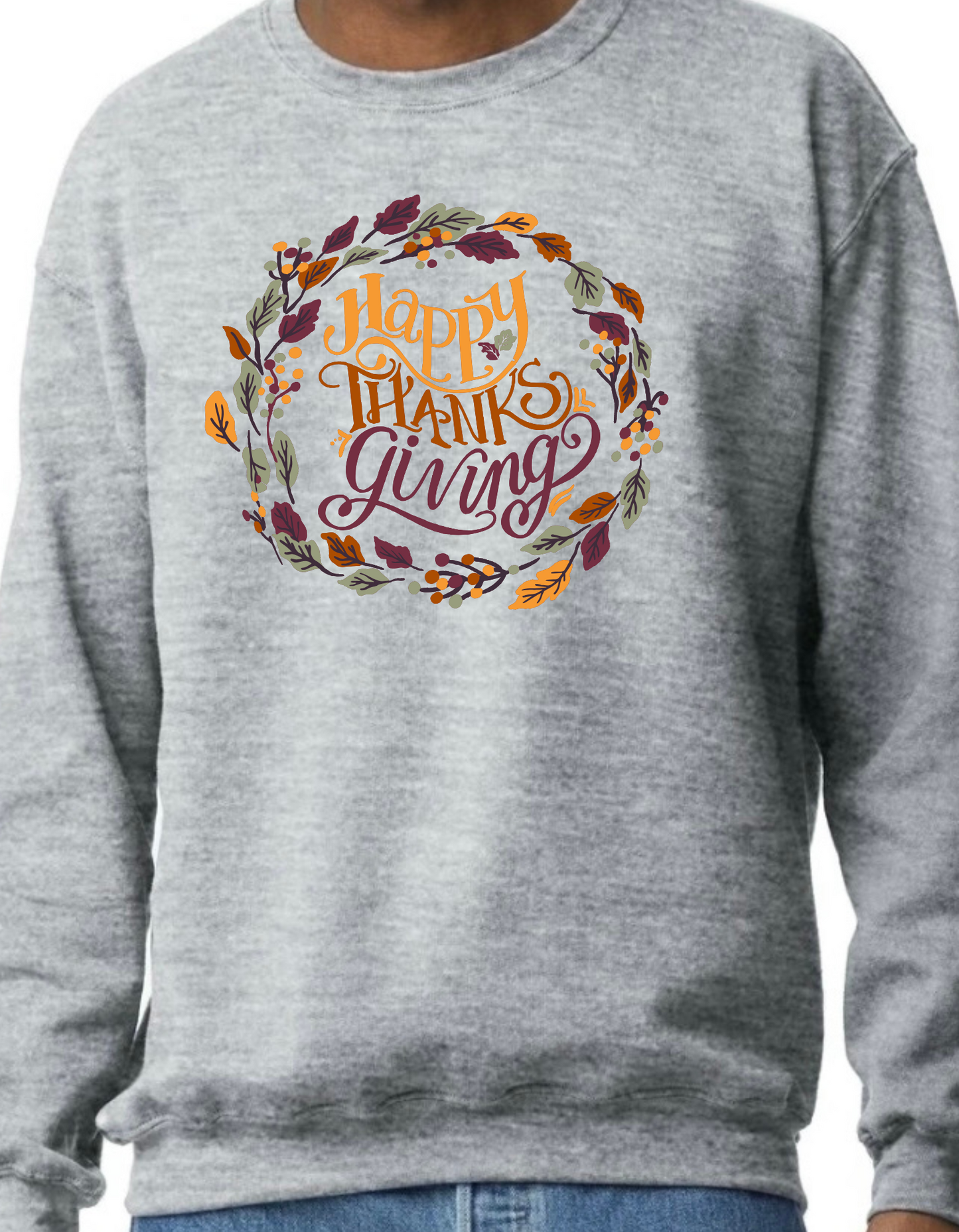 Thanksgiving Wreath Crewneck