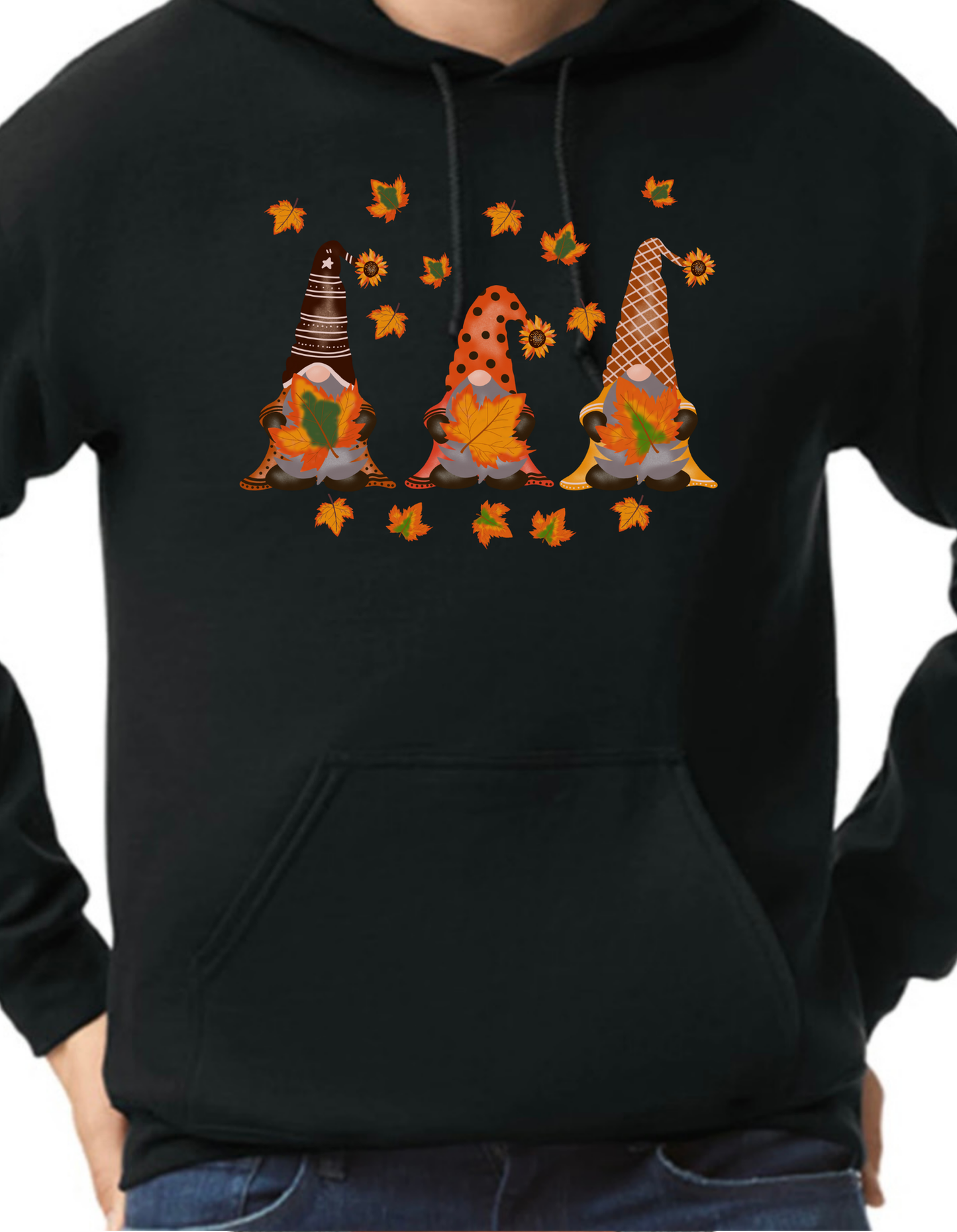 Fall Gnome Leaves Hoodie