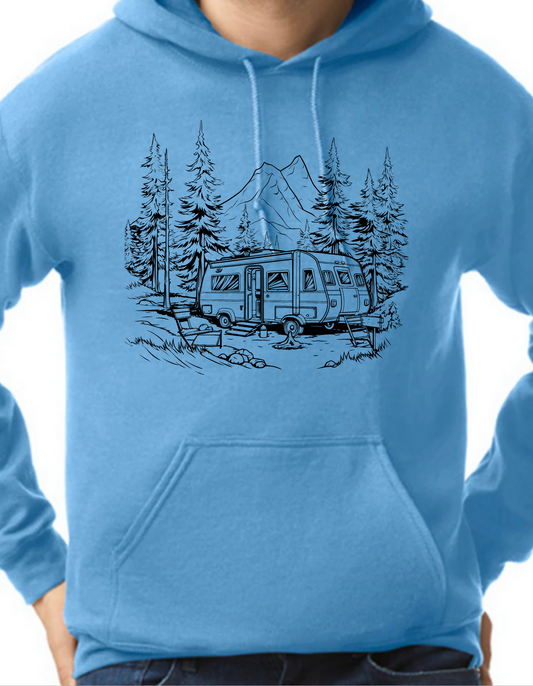 Camping in the Mountains Hoodie