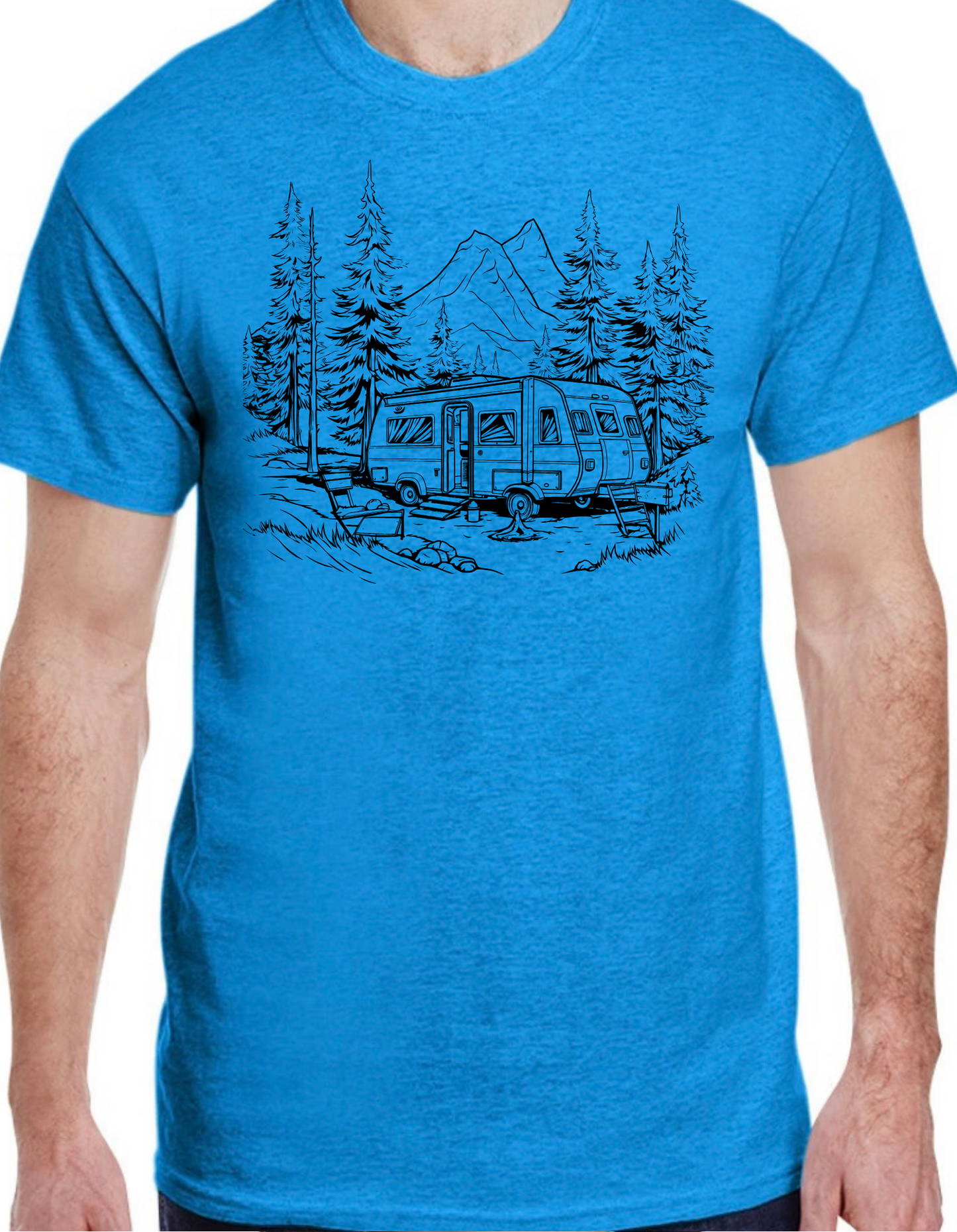 Camping in the Mountains Graphic Tee