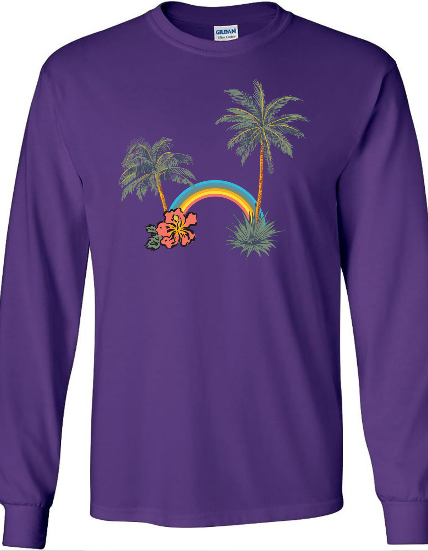 Palm Tree Rainbow Longsleeve