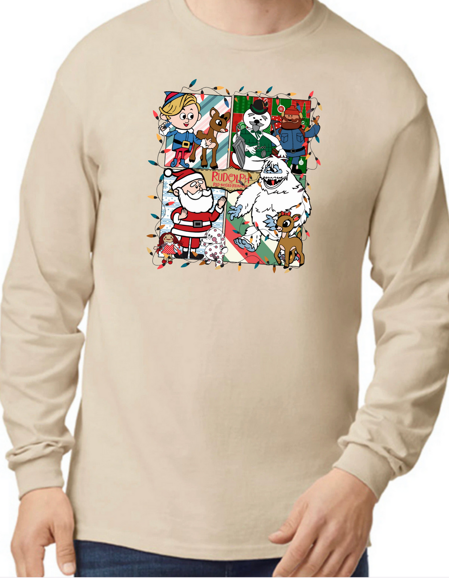 Rudolph the Red Nosed Reindeer Characters Longsleeve