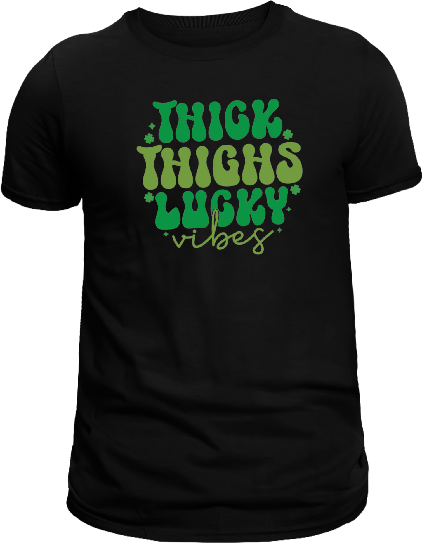 Thick Thighs, Lucky Vibes Graphic Tee