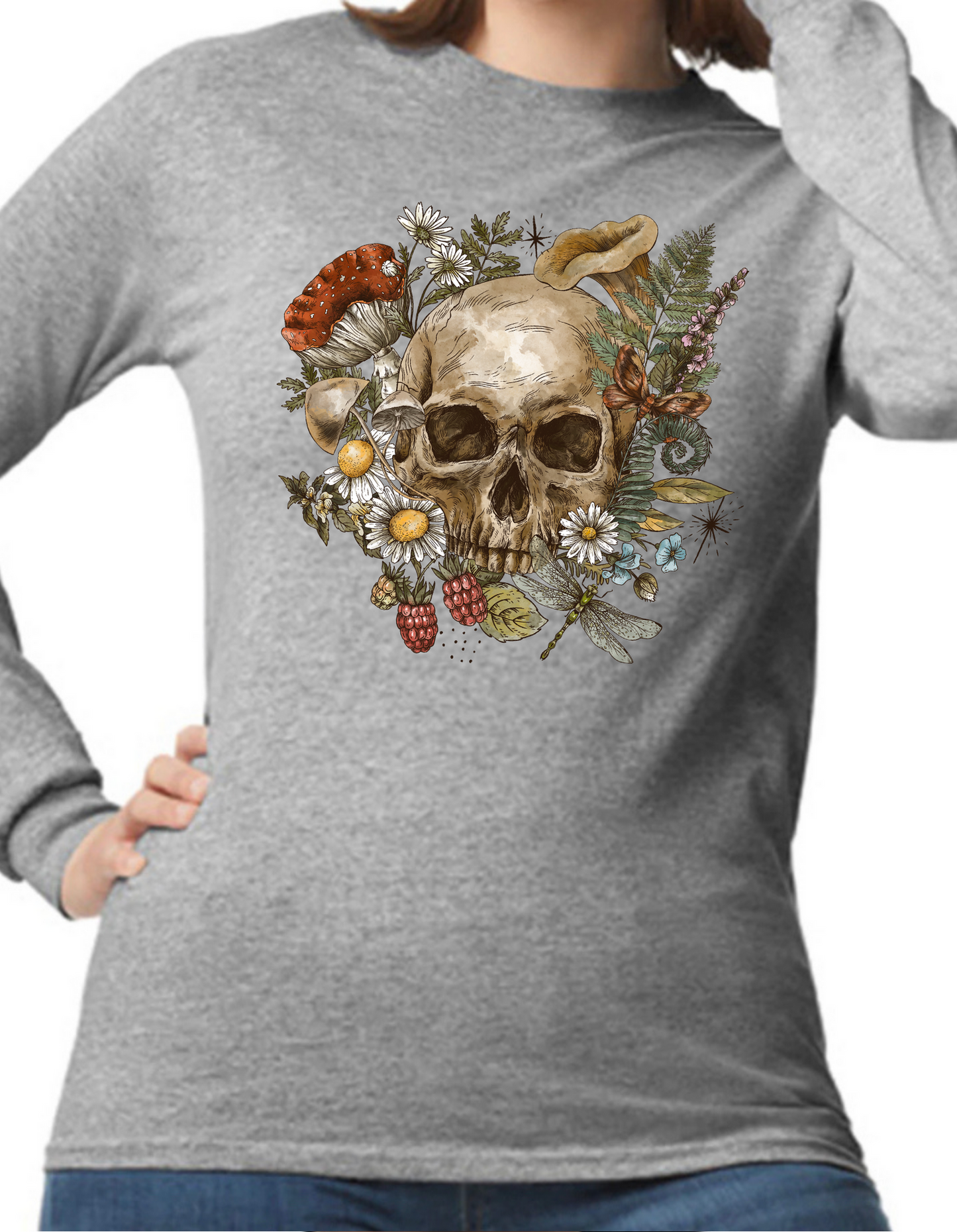 Floral Skull Longsleeve