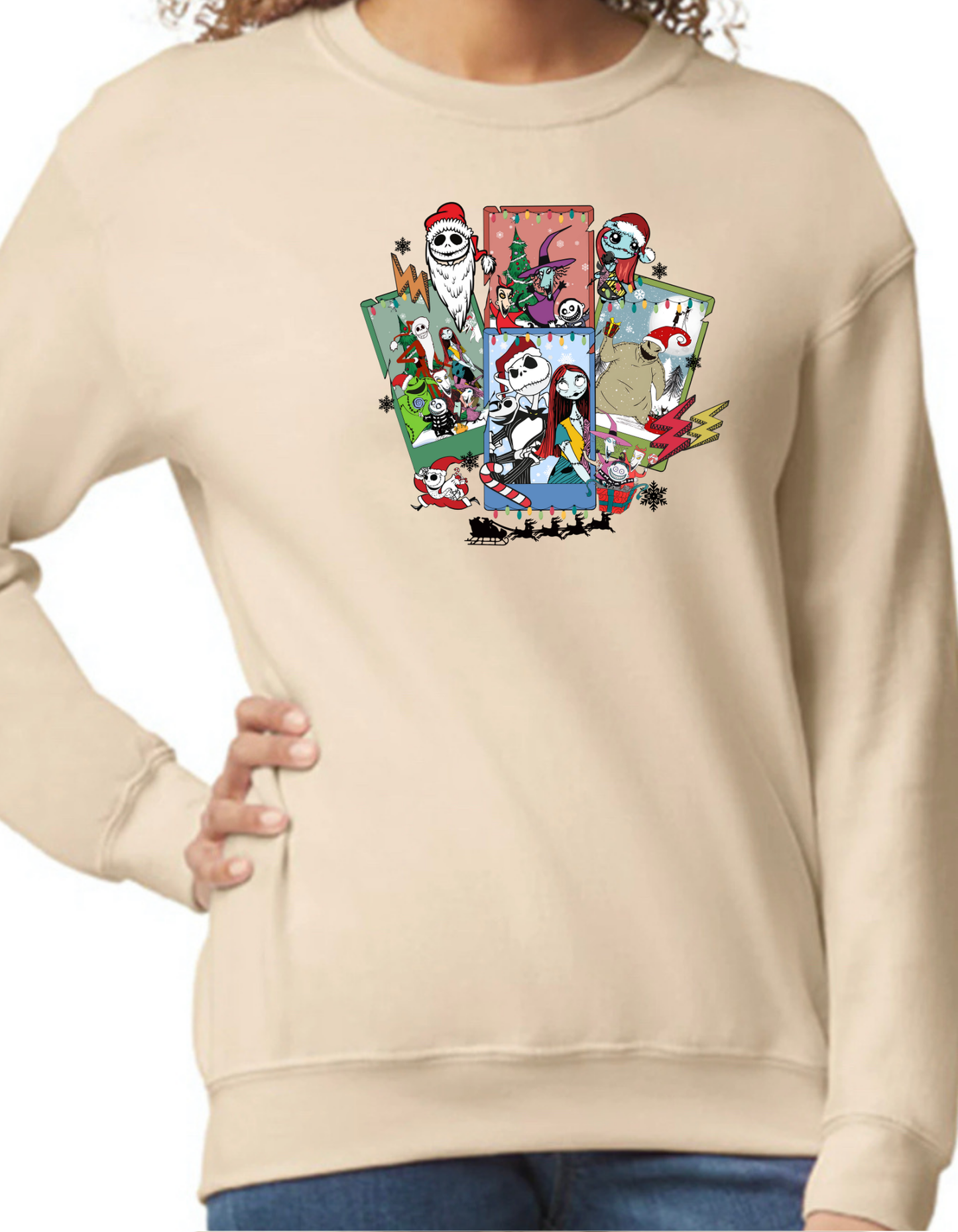 Nightmare Before Christmas Collage Crewneck