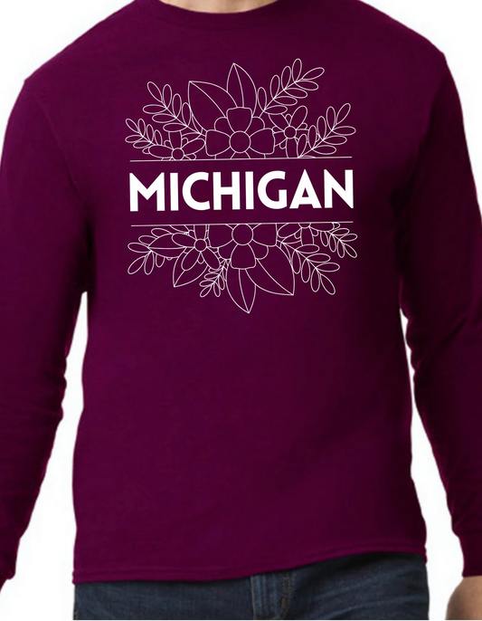 Floral Michigan Longsleeve